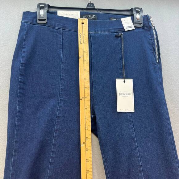 NWT Judy Blue Women's Super Flare Jeans Size 9/29 High Low Flare Side Zippers - Picture 4 of 16